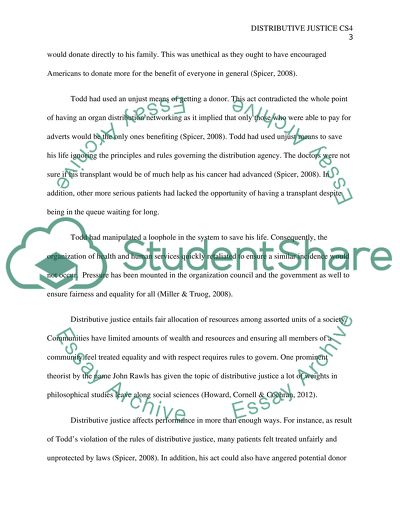 Distributive Justice CS4