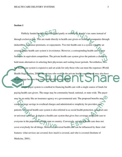 Two-Tier Health Care