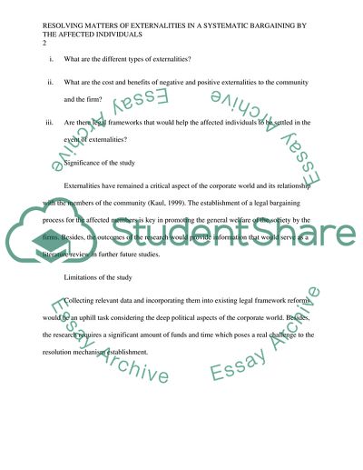 Resolving Matters of Externalities in Systematic Bargaining
