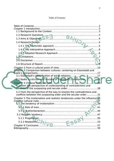 Chinese Cultural Code: Realistic Tendencies of Politics