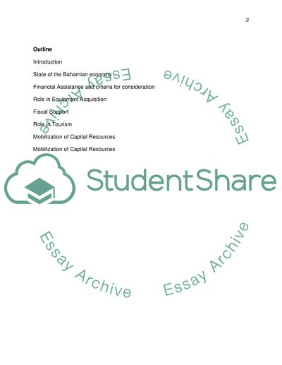 The Role of the Bahamas Development Bank in the Bahamian