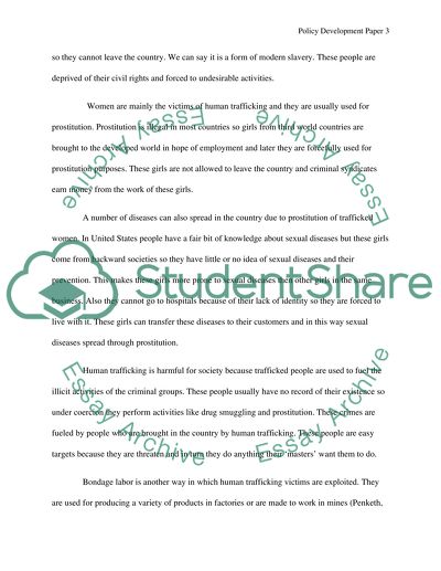 Perils of Human Trafficking to Human Society