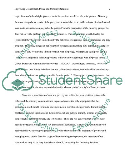 Police and Government and Minority groups