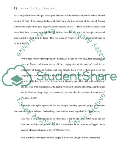 Joshua the Fighting Man