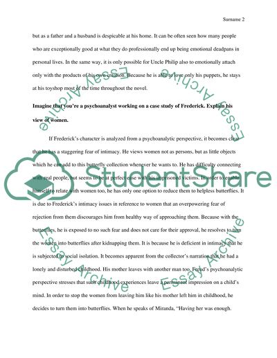 The Magic Toyshop, The Collector, Brave New World, Sailing to Byzantium,Should Lanterns Shine and The Lady of Shalott