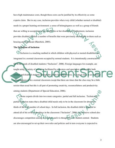 Effective Schools Are Inclusive Schools