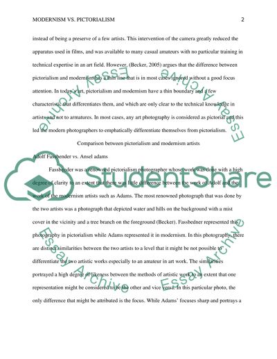 Pictorialism and Modernism