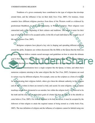 Understanding Religion