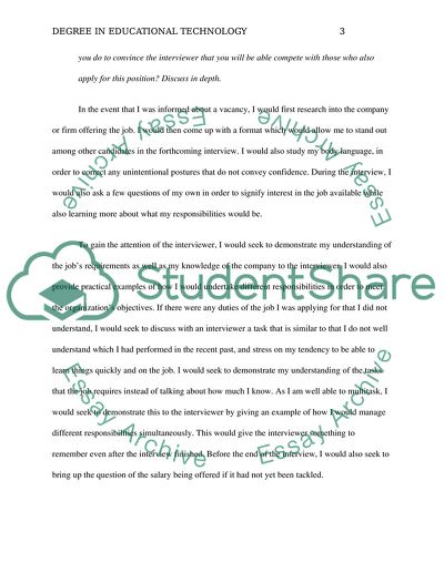 Taking a degree on Educational Technology