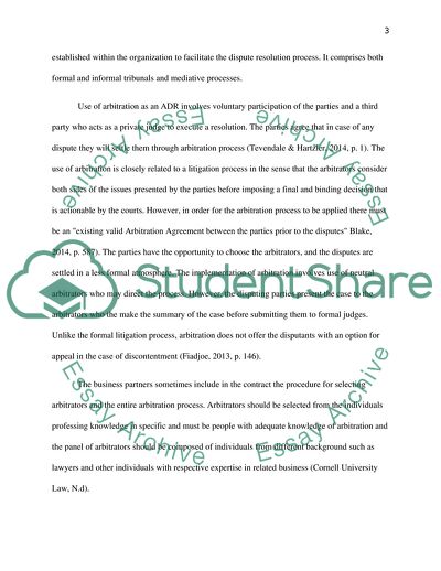 Alternative Dispute Resolution