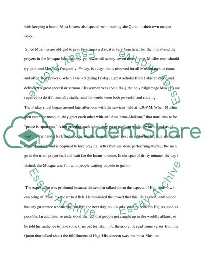 First Trip to Mosque in America