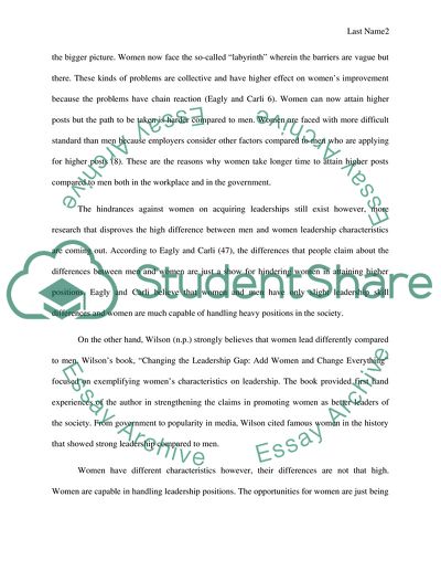 Women and Leadership