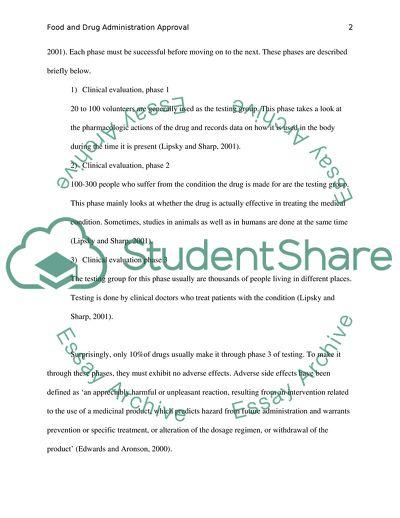 Food and Drug Administration Approval