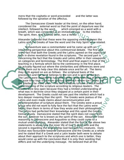 Comparing the Greeks and the Latins Methods of Practicing Faith