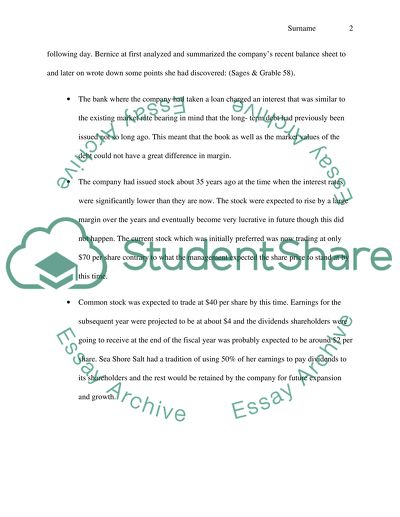 Finance and Accounting Research Paper