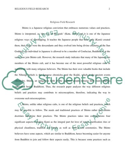 Shinto Japanese Religious Conviction