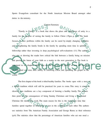 The Concept of the Families Making a Difference