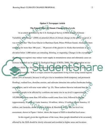 Climate change proposal