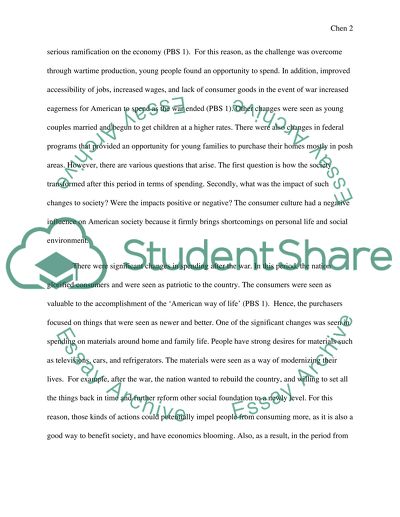 The Consumer Culture