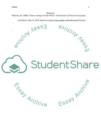 Forces Acting to Create Wind