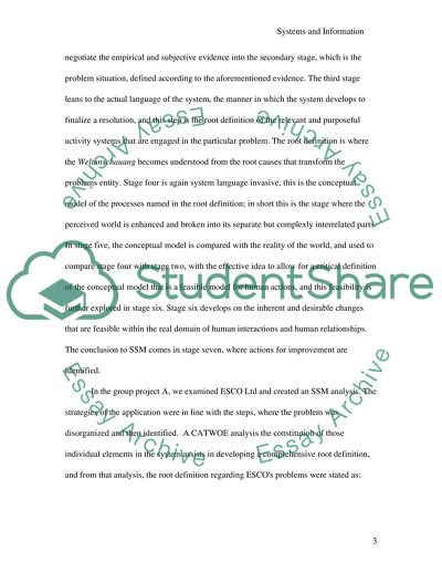 Information Systems and Organisation