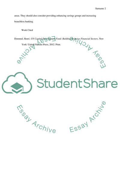 Provision Of Services In The Financial Sector