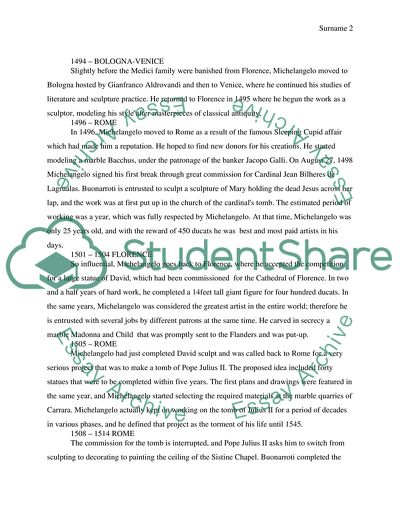 Michelangelo Biography, Life