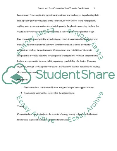 Forced and Free Convection Heat Transfer Coefficients
