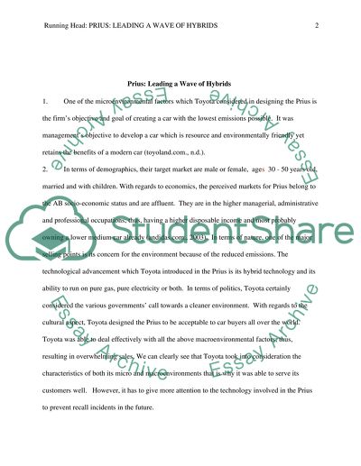 Prius: Leading a Wave of Hybrids