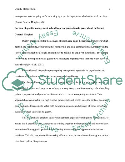 Quality Management in Healthcare Industry