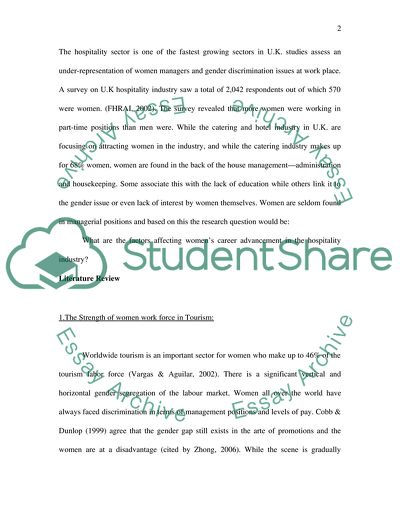 Employing Women in Hospitality Industry