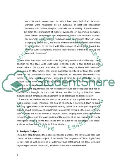 Management Personnel Policy and Labor Union Activities in One Dismissal Case