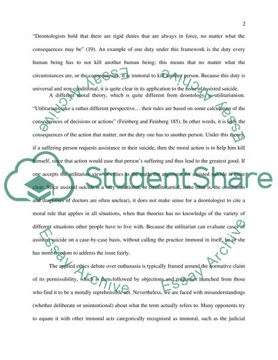 Euthanasia and the Right to Choose