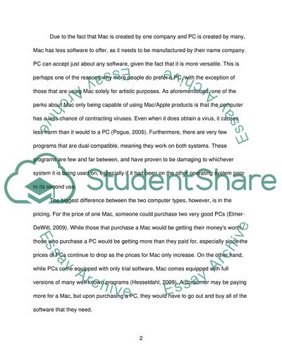 Difference between Mac and PC