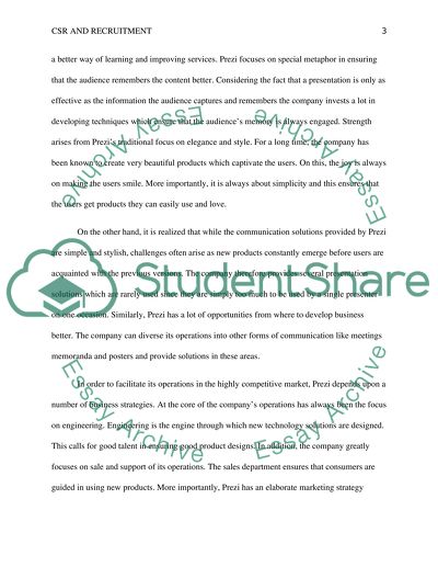 CSR and Recruitment Methods Used by Four Seasons Hotels