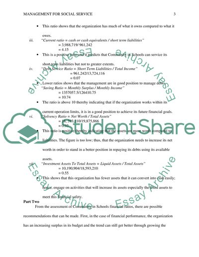 Management for Social Service