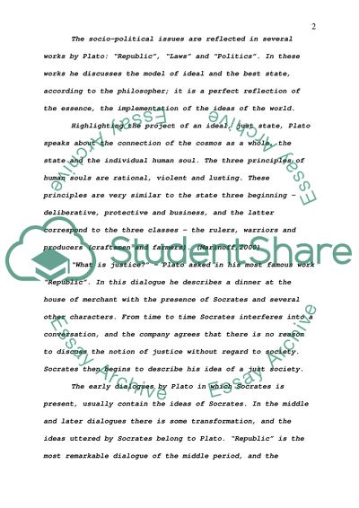 Just and Unjust Ruler in Platos Republic