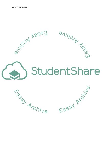 The Brutal Beating of Rodney King