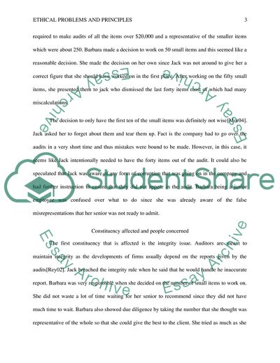 Ethical Problems and Principles