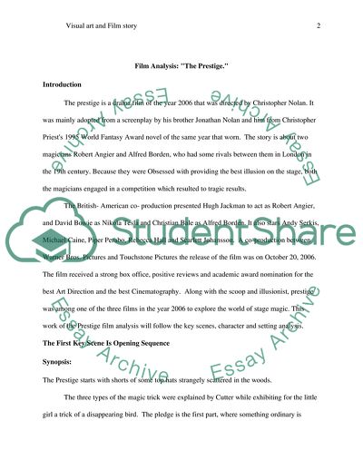 Film Analysis: The Prestige