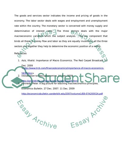 The Definition of Macroeconomics