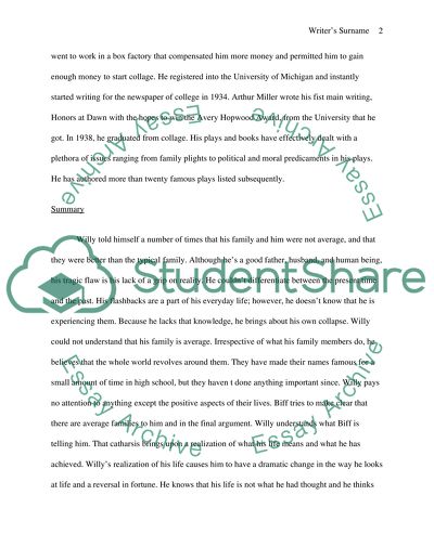 Tragic Form and the Possibility of Meaning in Death of a Salesman