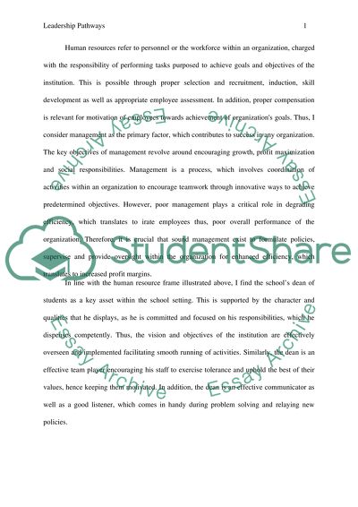 Leadership Pathways - Human resources