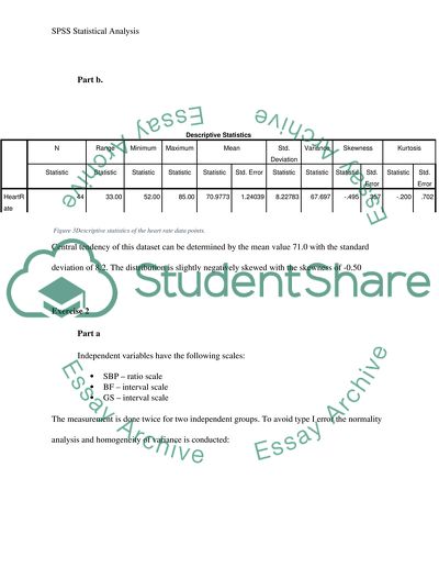 Spss statistical analysis