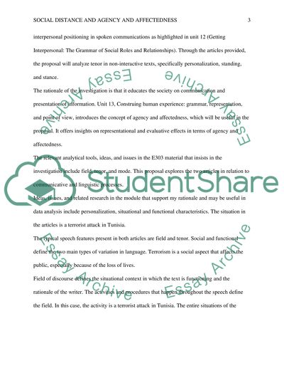 Social Distance and Agency and Affectedness