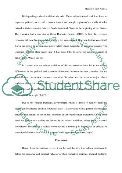 Development Economics & Culture