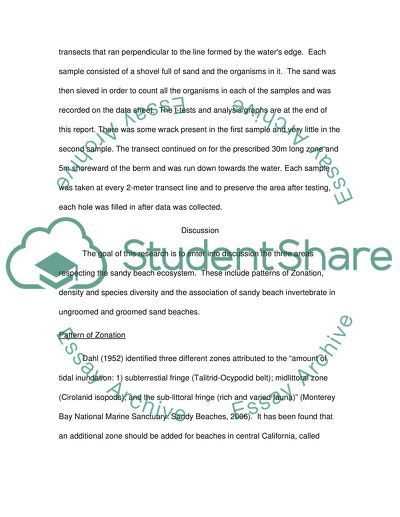 Associated Effects of Beach Grooming on Intertidal Organisms