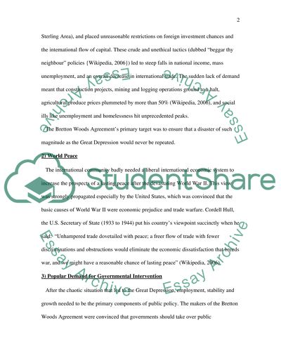 The Bretton Woods System