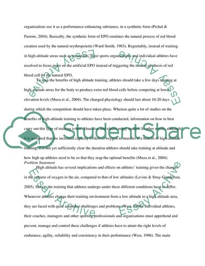 How Altitude Effects Athletic Training