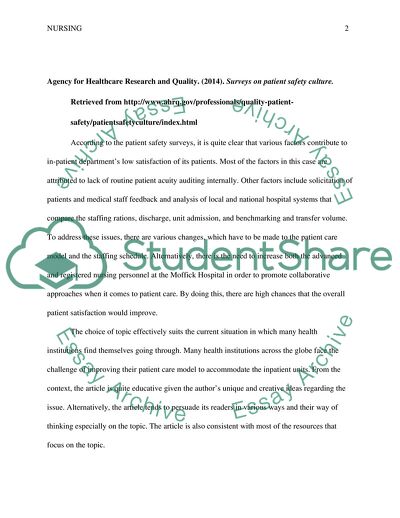 Improving Patient Care Model for Inpatient Units